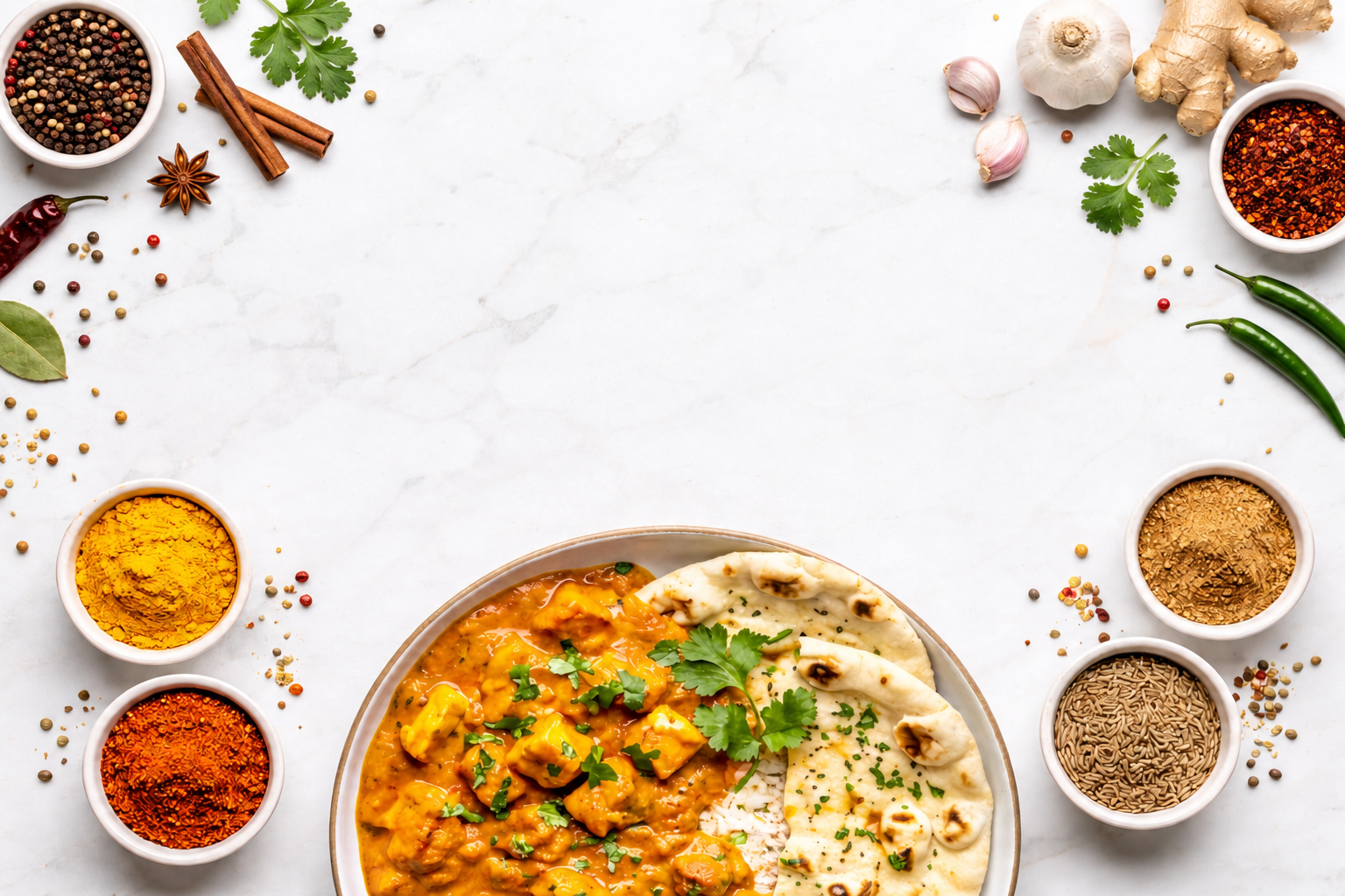 Authentic Parathas Catering background